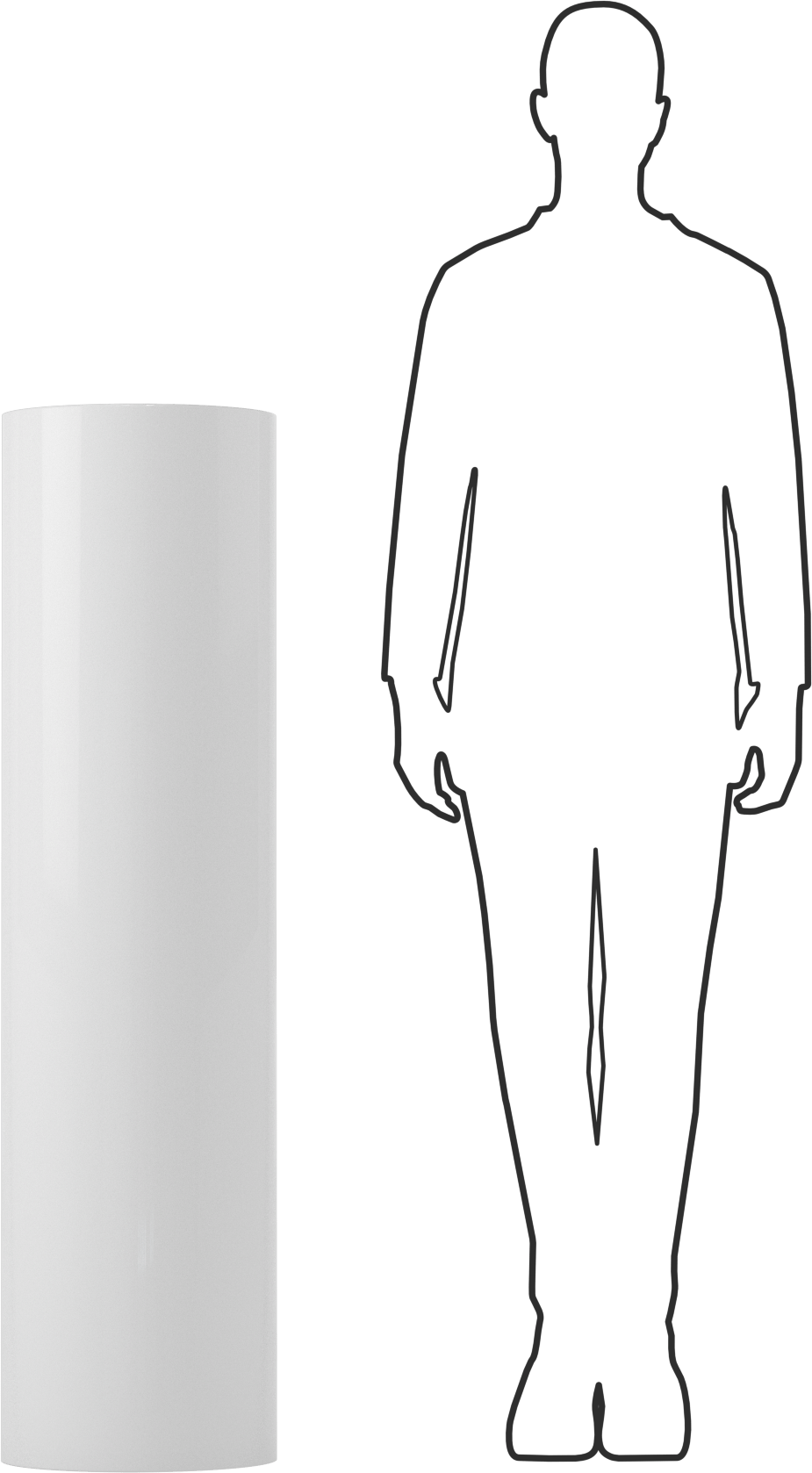 PVC Boru Yalıtım Kılıfı, Yapışkan Şerit, 0.02" Kalınlık, 10-1/8" ila 12-1/2" Dış Çap, 4' Uzunluk