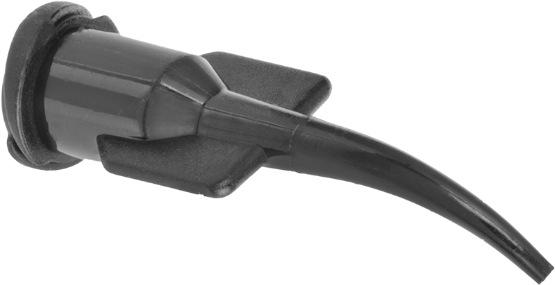 Luer Lock Bağlantılı Şırınga Ucu, Kavisli Uç, 20 G, Siyah