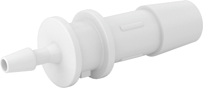 Hava ve Su için Sıkı Sızdırmaz Tırnaklı Boru Bağlantı Parçası, 3/8" x 1/8" Boru İç Çapı için Naylon Düz Redüktör, Beyaz