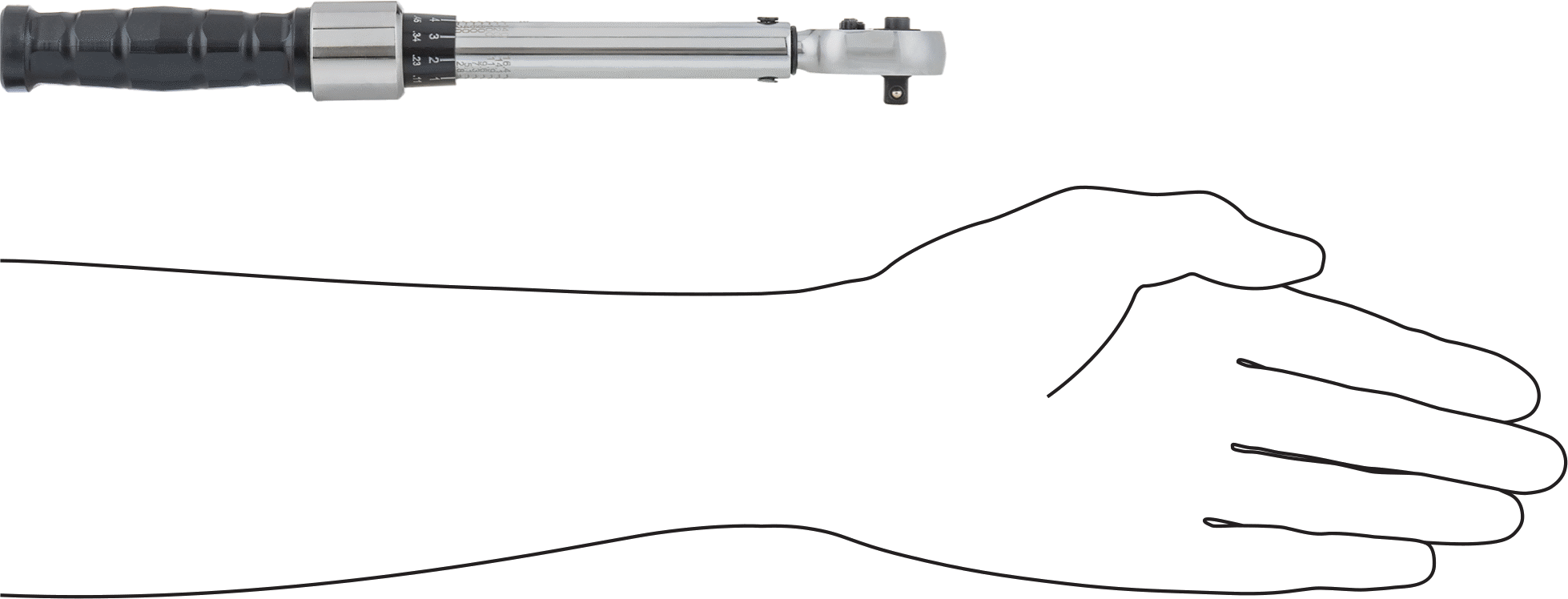 Sertifikalı Ayarlanabilir Tork Anahtarı, Hızlı Açma, Tıklamalı, 30-150 in-Lbf ve 3.38-16.9 N-M