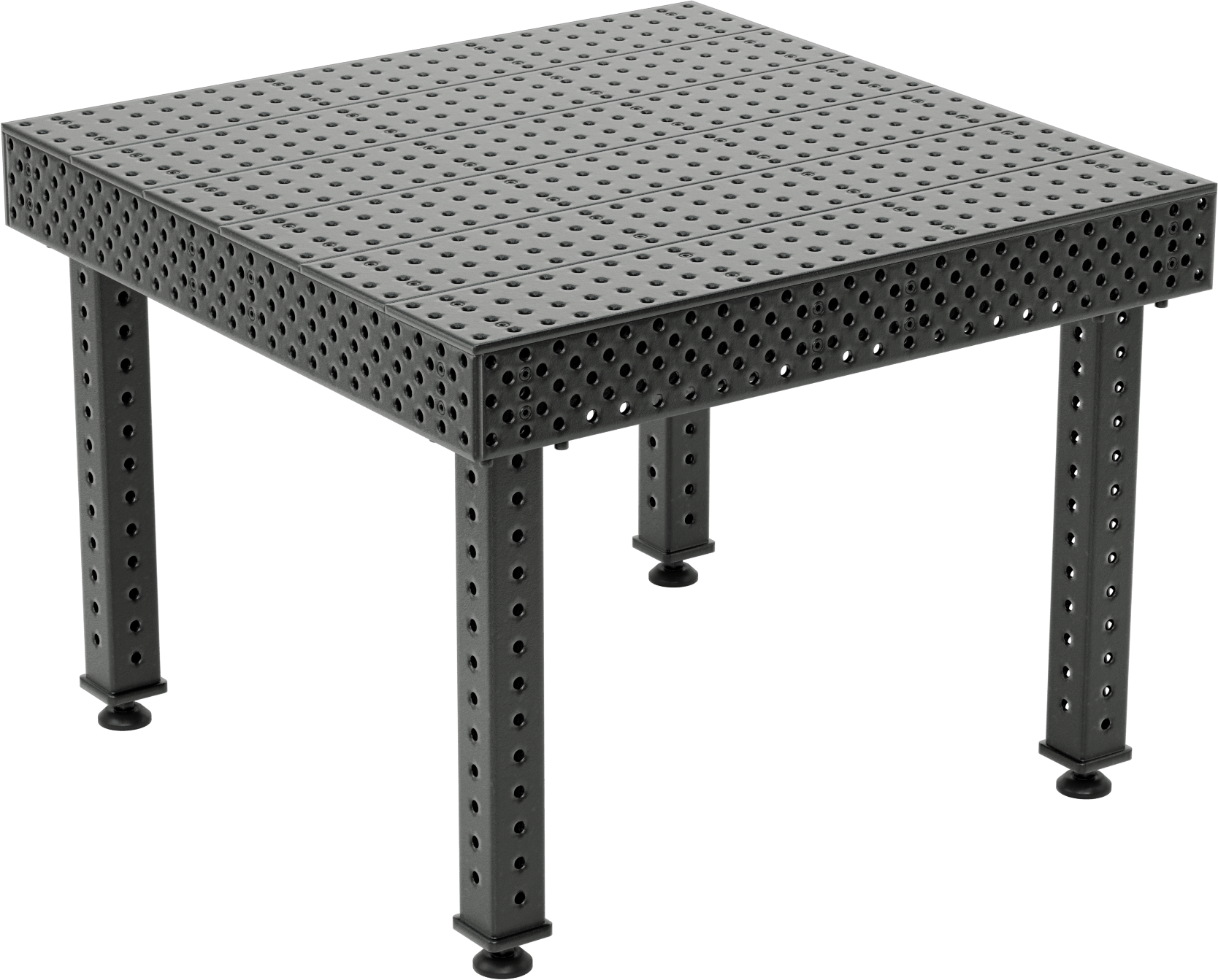 Kaynak için Sabitleme Masası, Yarık, 48" Uzunluk x 48" Genişlik x 36" Toplam Yükseklik