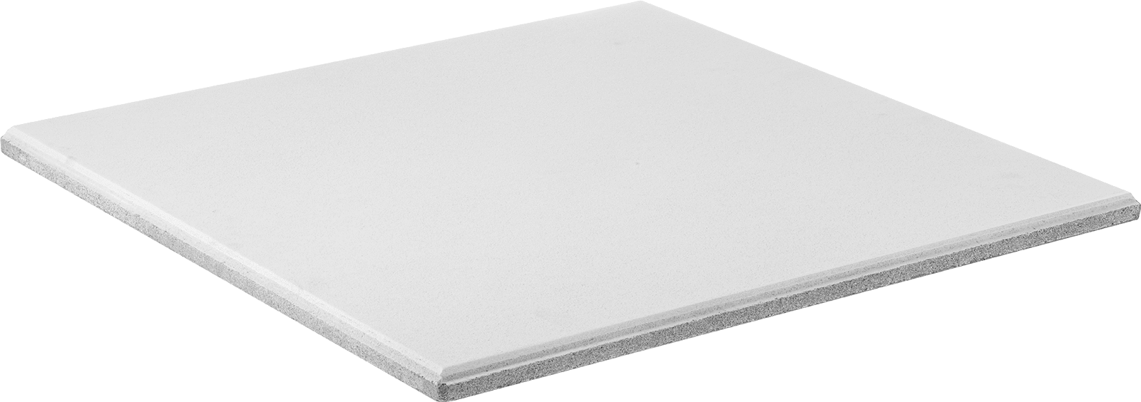 Tavan Karosu, 5/16" Genişlikte Girintili Kenarlı, Pürüzsüz, 2 Fit Uzunluk — Gömme, 2 ft., 2 ft.