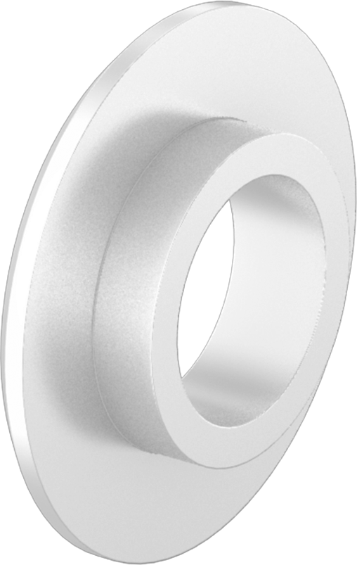 PTFE Düz Kenarlı Yalıtım Manşon Pulları, 6 numaralı vida boyutu için, 0.140" İç Çap, 0.312" Dış Çap — 0.039", 0.140", 0.187"