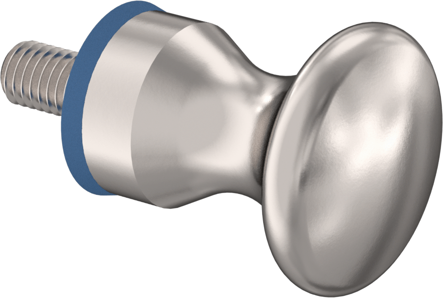 Hijyenik Dişli Saplama Çekme Düğmesi, M5 x 0.8 mm Diş