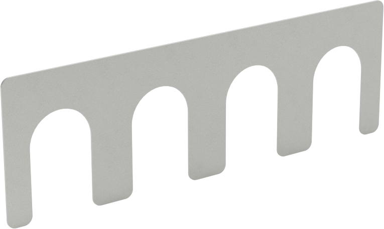 Çok Yuvalı Şim, Dört Yuvalı, 0.25 mm Kalınlık, 20 mm Uzunluk