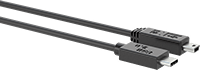 USB Kablosu, USB Standart 2.0, C Fişi x USB Mini-B Fişi