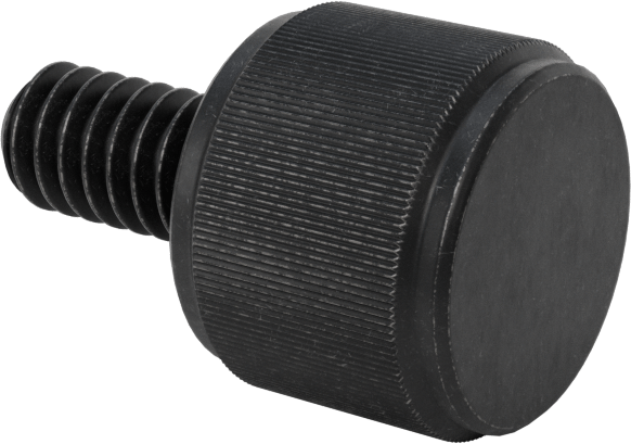 Çelik Tırtıllı Başlı El Vidası, Yüksek Profil, 1/4"-20 Diş Boyutu, 1/2" Uzunluk