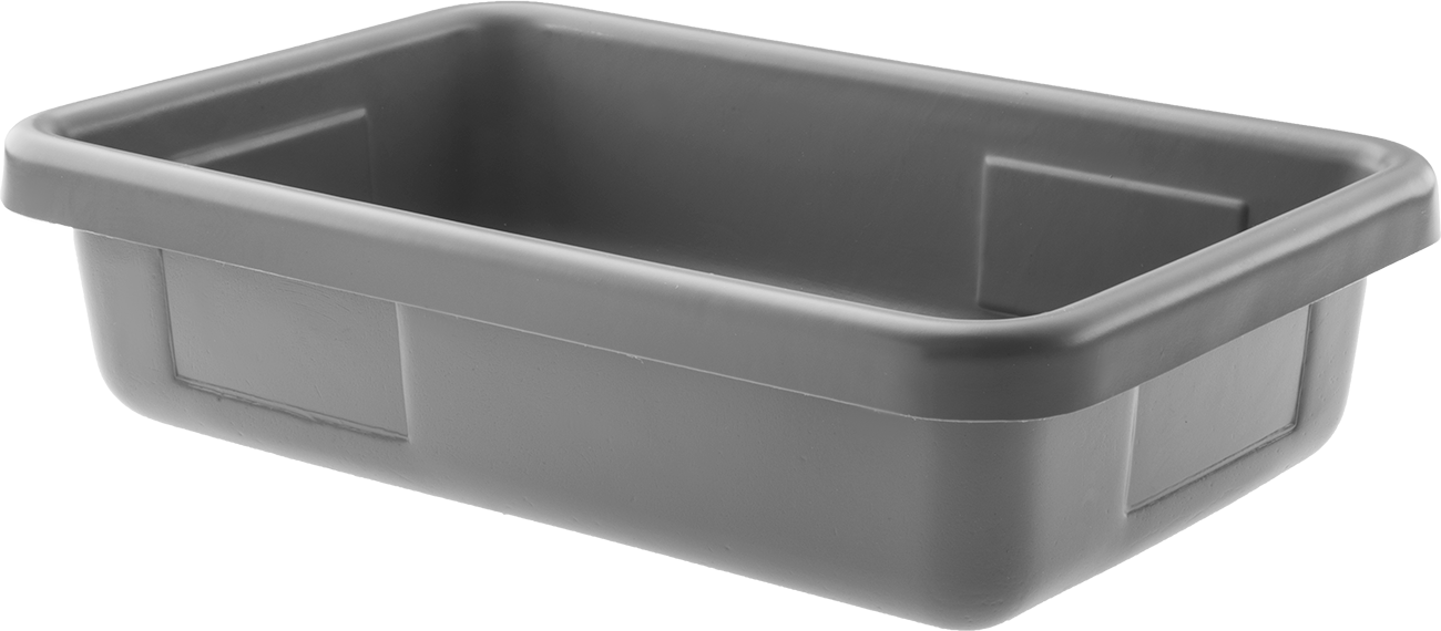 İç İçe Geçebilen Plastik Taşıma Kutusu, 16-1/2" x 10-3/4" x 4" — 16 1⁄2", 4", 10 3⁄4"