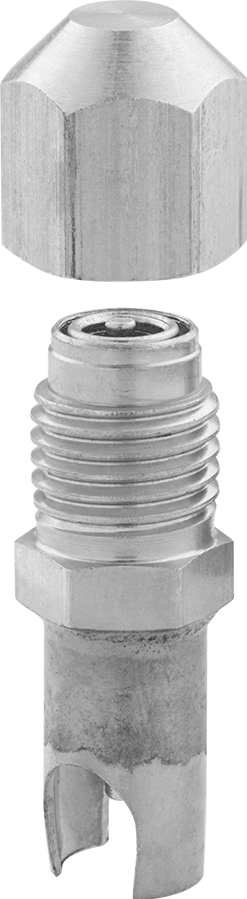 Lehimli Klima Servis Vanası, 1/4" Boru Dış Çapı için