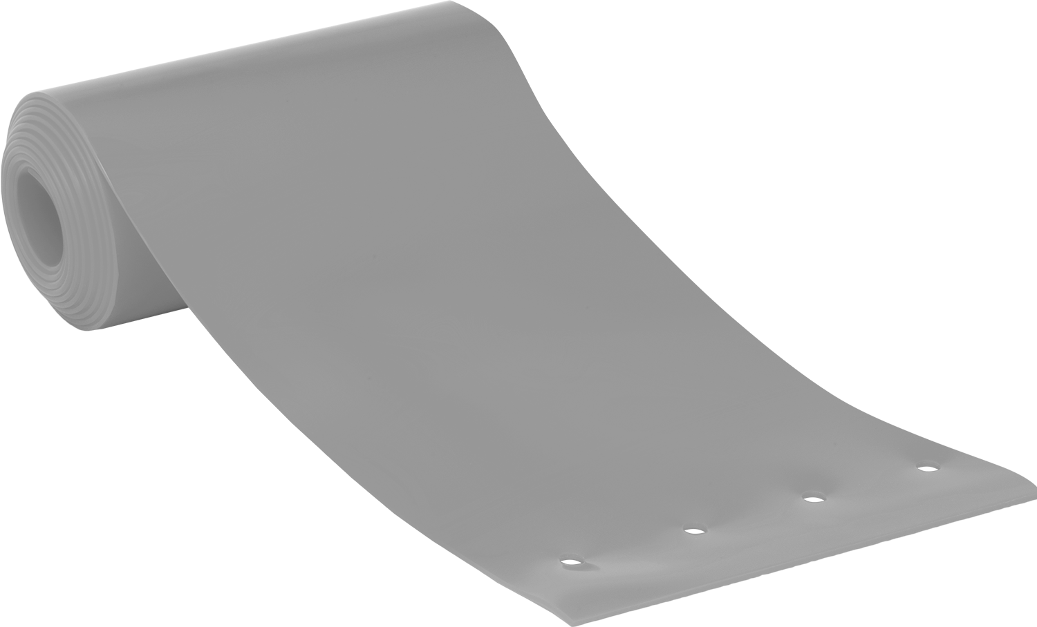 Kırmızı Kapı Şeridi, 7 Fit Uzunluk x 8" Genişlik x 0.08" Kalınlık