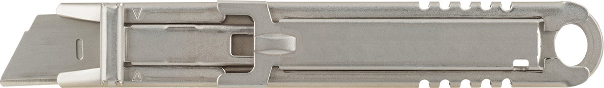 Metal Dedektörü ile Tespit Edilebilir Otomatik Geri Çekilebilir Maket Bıçağı, 2-3/4" Uzunluk x 5/8" Genişlik x 0.023" Kalınlık Bıçak