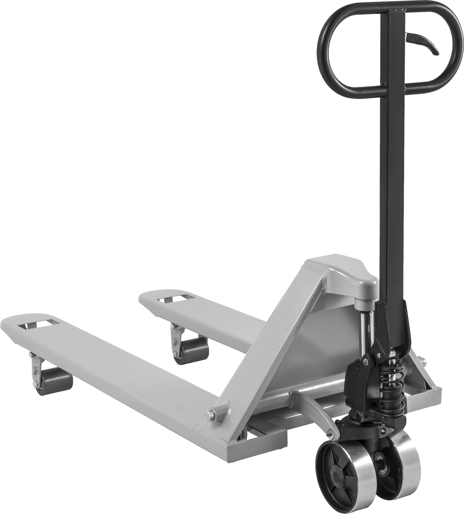 Sabit Çelik Transpalet, Çelik Tekerlekler, 33"-40" Genişlikte Palet için, 48" Uzunluk x 7" Genişlik Çatal