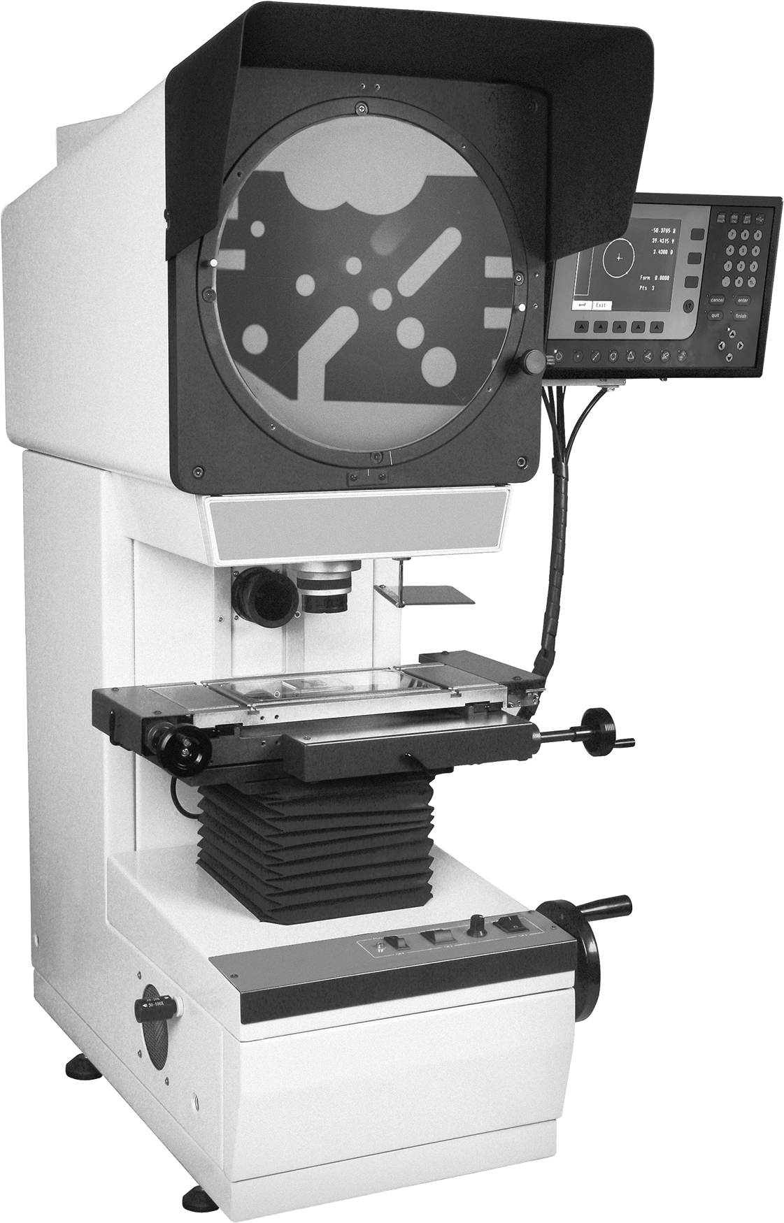 Dikey Tezgah Üstü Optik Karşılaştırıcılar, Kenar Algılamalı