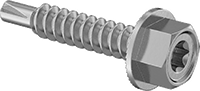 Çelik Torx Tırtıklı Flanşlı Altıköşe Başlı Delme Vidaları
