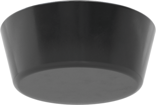 SBR Kauçuk Konik Tapa, Anma Ölçüsü 15, 3-11/32" ila 3-15/16" İç Çap için, Delik Olmadan