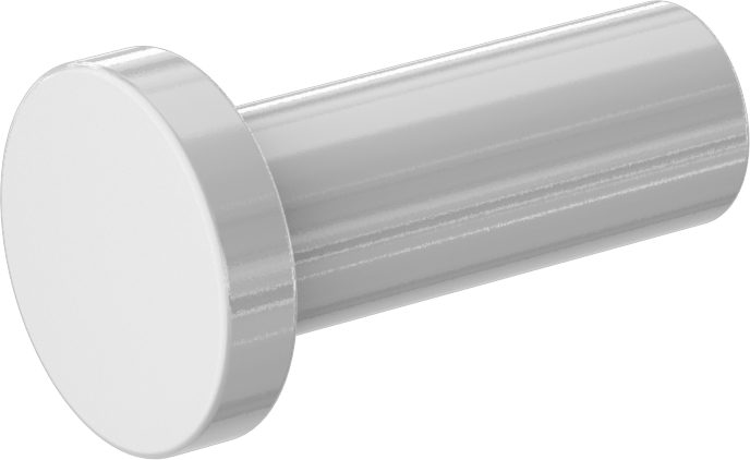 Gıda ve İçecek için Bas-Bağlan Bağlantı Elemanı için 1/2" Boru Gövde Dış Çap Beyaz Tapa — Kapak/Tapa, Polipropilen Plastik, Gıda, İçecek