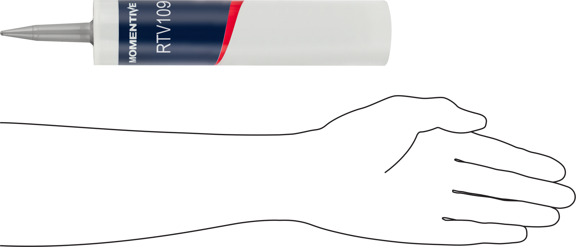 Malzeme Sertifikalı Silikon Kauçuk Sızdırmazlık Maddeleri, Sertifikalı, Momentive/GE RTV109, 10.1 FL. oz. Kartuş