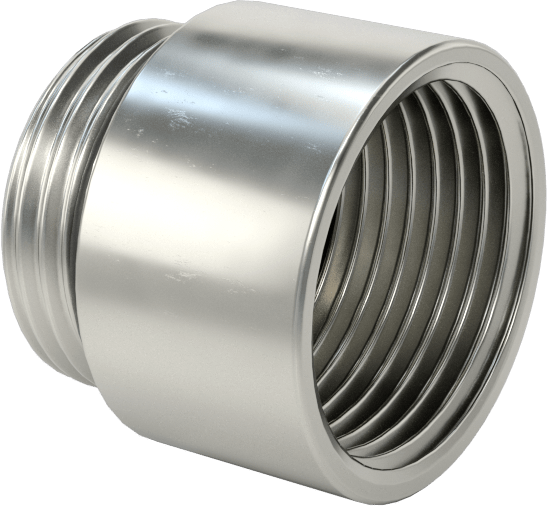 Dişli Adaptör, Nikel Kaplı Pirinç, M20 Dişi - PG-11 Erkek — M20, PG-11, Metric, PG, Conduit, Cord Grip, Electrical Box