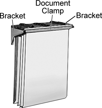 Fixed Bracket with Document Clamps