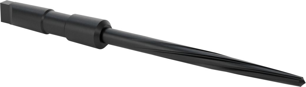 Delik Hizalama için Morse Konik Şaftlı Rayba, 0.3750 inç x 0.2188 inç Rayba Çapı, 4-3/8" Yiv Uzunluğu