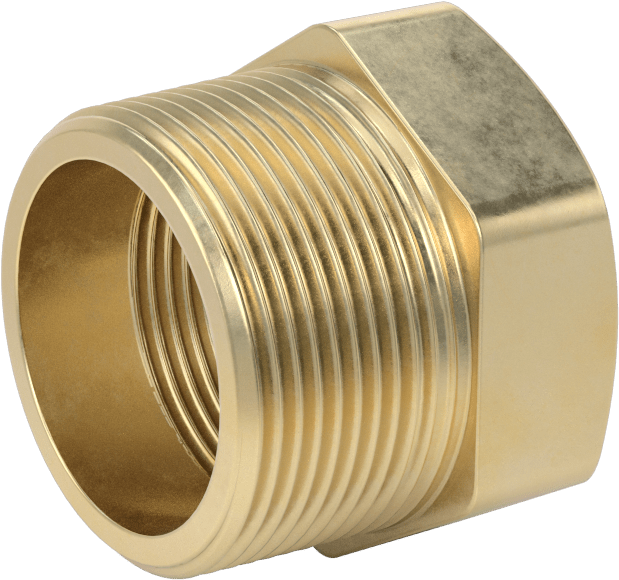 Yüksek Basınçlı Pirinç Burçlu Redüksiyon Adaptörü, Altıköşe Redüksiyon Adaptörü, 1-1/2 Erkek x 1-1/4 Dişi NPTF — Bushing, Reducing Adapte…