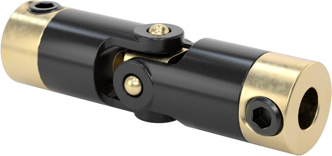 Hassas Tekli U-Mafsal, Pim ve Blok Bağlantısı, 1/8" Çap x 3/8" Derinlikli Mil için, Asetal