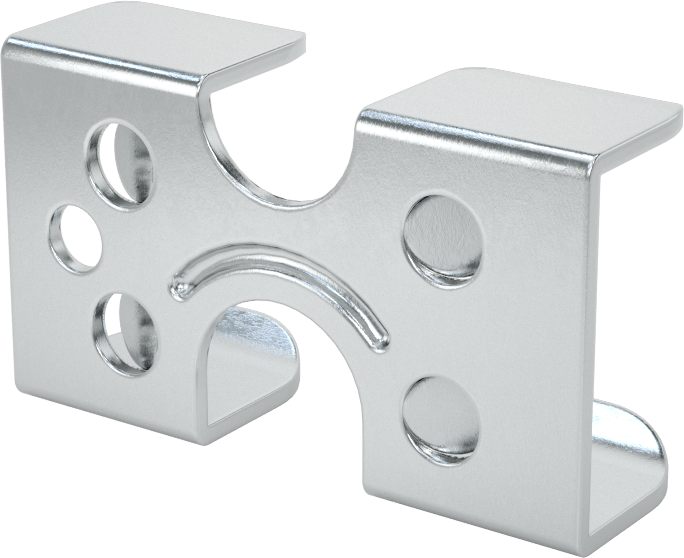 Kolay Takılabilir Halat Kelepçeleri - Kaldırma Amaçlı Değildir, Çinko Kaplı Çelik Çift Kelepçe, 1/4", 5/16" ve 3/8" Çaplı Halat