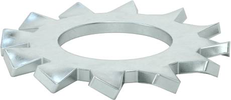 Çinko Kaplı Çelik Dış Dişli Kilit Pulları, 1/4" Vida Boyutu için, 0.256" İç Çap, 0.51" Dış Çap