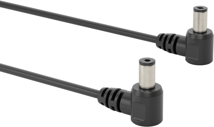 Fıçı Tipi DC Güç Kablosu, 2.1 mm iç çap 90 derece dirsek fişleri, 20 AWG, 3 Fit Uzunluk