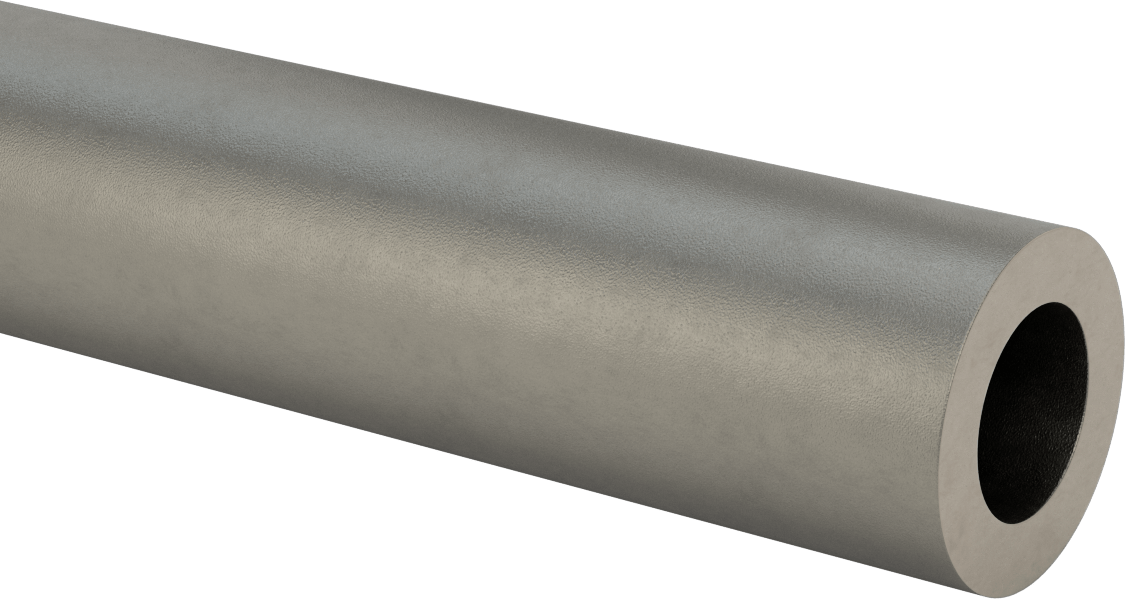 Kolay İşlenebilir Gri Dökme Demir Yuvarlak Boru, 1/2" Duvar Kalınlığı, 2-1/2" Dış Çap, 16" Uzunluk