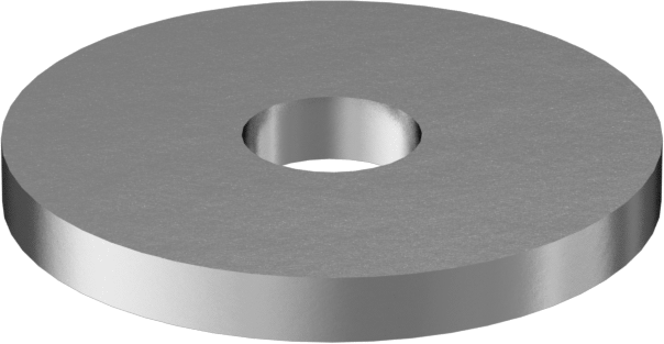 316 Paslanmaz Çelik ASME Pul, 2 Numaralı Vida Boyutu için, Geniş ASME Tanımı — 0.344", 316 Stainless Steel, Stainless Steel, Düz