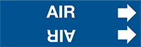 Boru İşaretleyici, Geçmeli, Mavi, Hava Mesajı