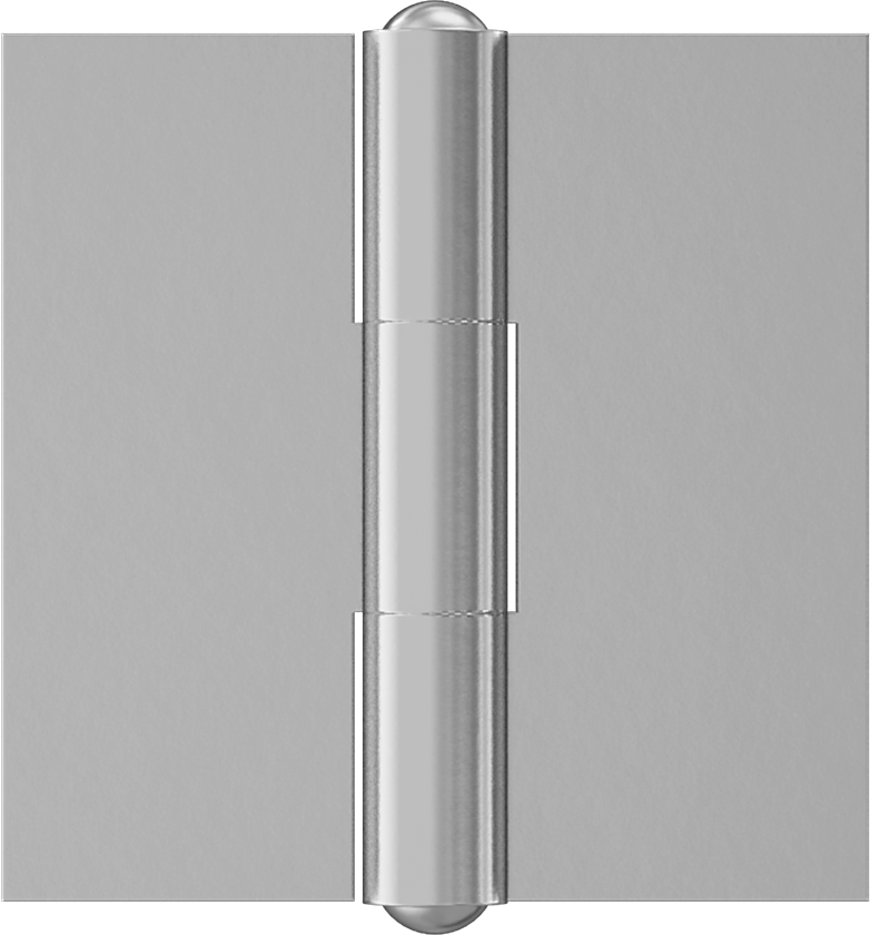 Delikli Menteşe, Çıkarılamayan Pim, 1-1/2" x 3/4" x 0.060" Kanatlar, 1.5" Genişlik