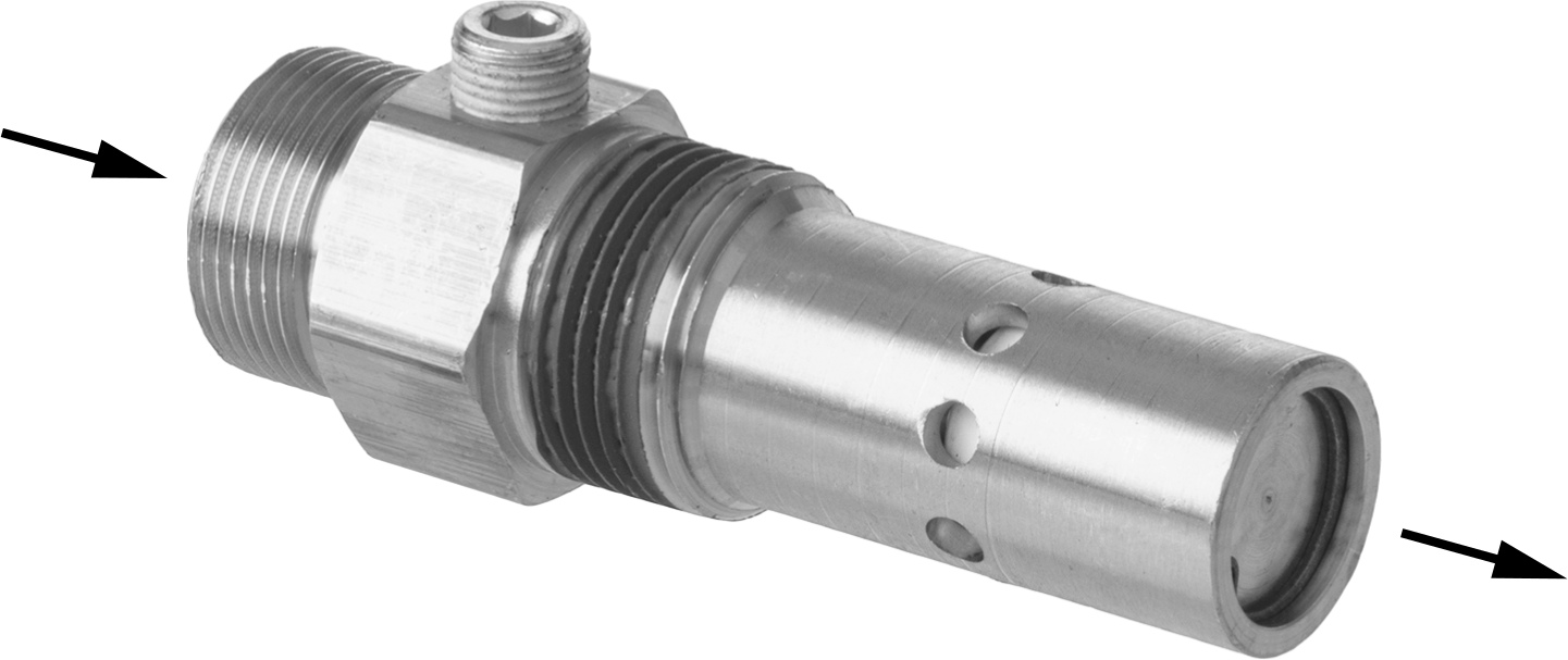 Hava Kompresörü Hava Akış Çekvalf, 1/2" Tüp Sıkıştırma Girişi x 1/2 NPT Çıkışı