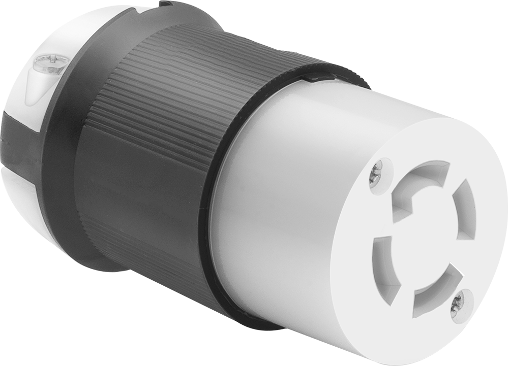 Premium Dönme Kilitli Konektör, Dört Yuvalı Soket, Topraklanmamış, NEMA L19-30 — 277V AC/480V AC, 30A, Dişi