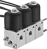 Manifold Tipi Dişli Solenoid Yön Değiştirme Vanaları