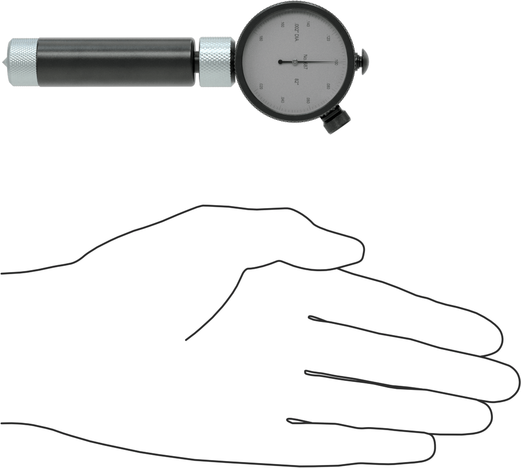 Starrett Ölçer, Havşa Matkabı, Model, 687-1Z, 82 Derece, 0.02" ila 0.17" Aralığı