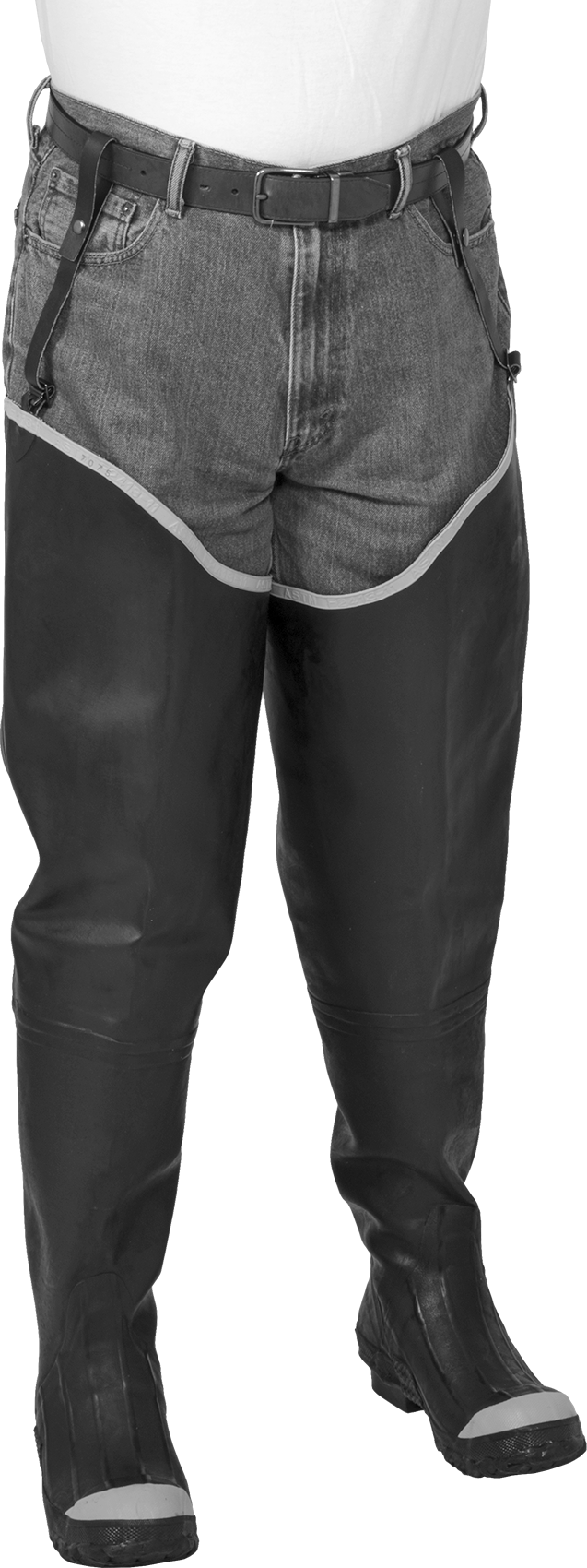 Kauçuk Karışımlı Kalça Çizmeleri — 28", Güvenlik, Rubber, Rubber Blend