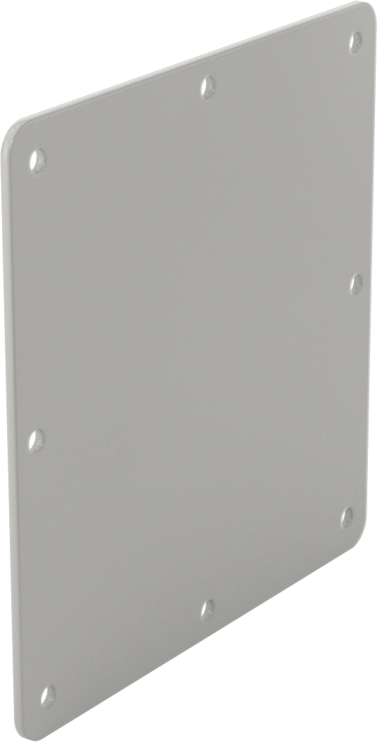 Toz Geçirmez Kanal için 6" Genişlik x 6" Derinlik Kapak — Kapak, 6", 6"