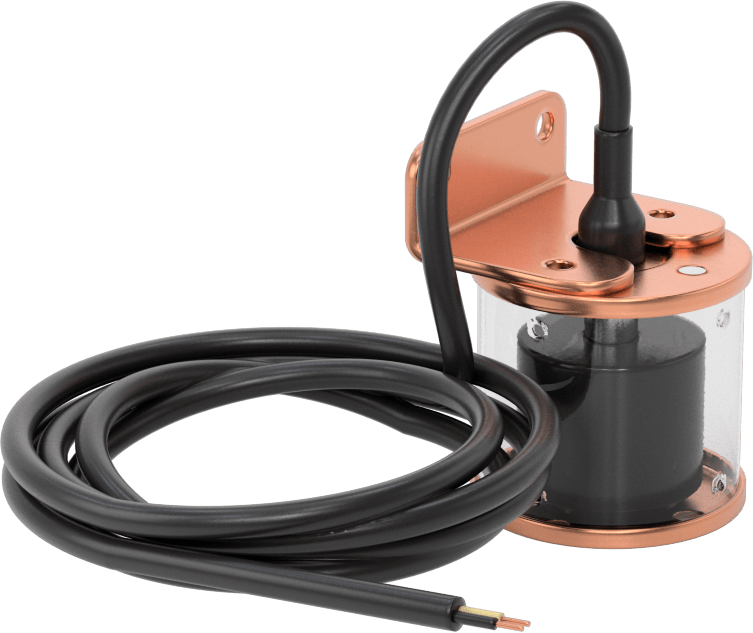 Braketli Dikey Montajlı Şamandıra Anahtarı, Yakıtlar ve yağlar için, SPST-NO, 120 V AC'de 0.170 Amper
