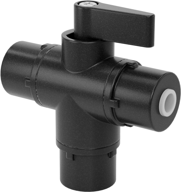 Bas-Bağlan Bağlantı Parçalı Yön Değiştirme Vanası, Kimyasallar için, 1/8" Boru İç Çapı için