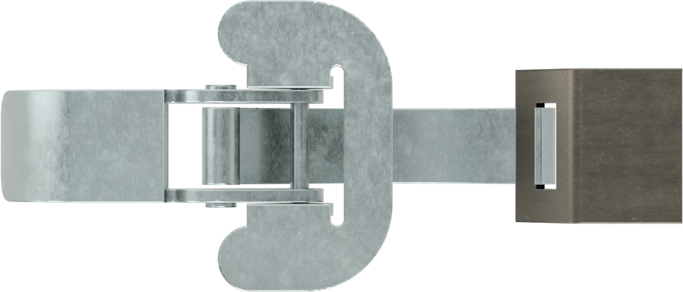 Çekme Mandalı, Kaynaklı, Çinko Kaplı Çelik, 4-1/2" Uzunluk x 1-7/8" Genişlik