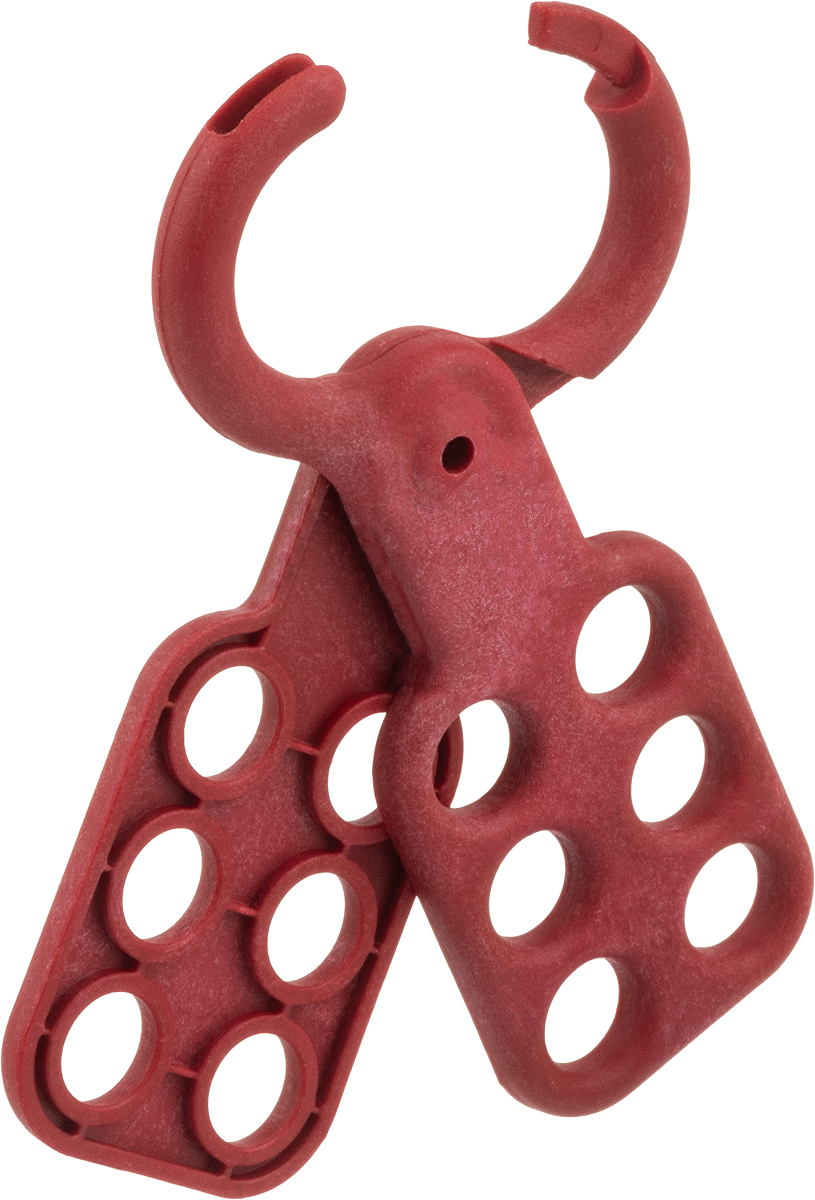 İletken Olmayan Kilitleme Mandalı, 1" Dikey x 1" Yatay Boşluk, 3/8" Mandal Kalınlığı