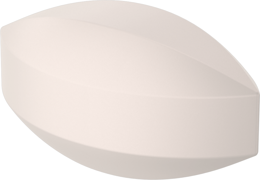 Manyetik Karıştırma Çubuğu, Eliptik, 3/16" Dış Çap, 3/8" Uzunluk, Beyaz
