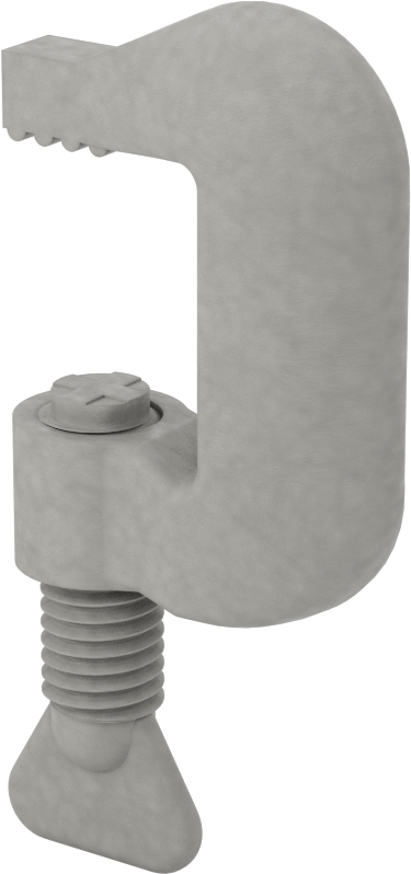 İletken Olmayan C-Kelepçe, Sabit Uçlu, 0" ila 1-1/8" Açıklık