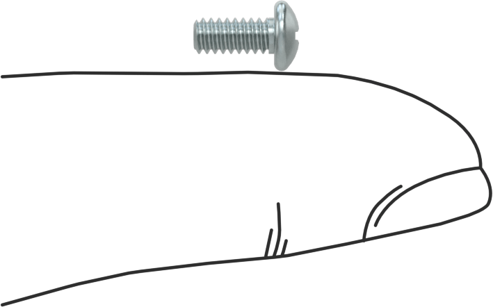 Metal için Yuvarlak Başlı Diş Açma Vidaları, Phillips Tahrik, Çinko Kaplı Çelik, 4-40 Diş, 1/4" Uzunluk