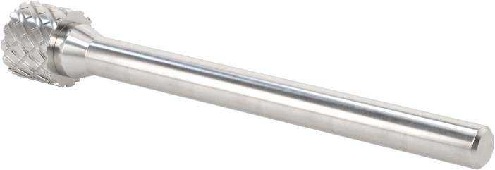 1/8" Çaplı Şaftlı Karbür Freze Ucu, Düz Kesici Silindir, Ticaret No. Sb-51, Çift Kesimli Diş