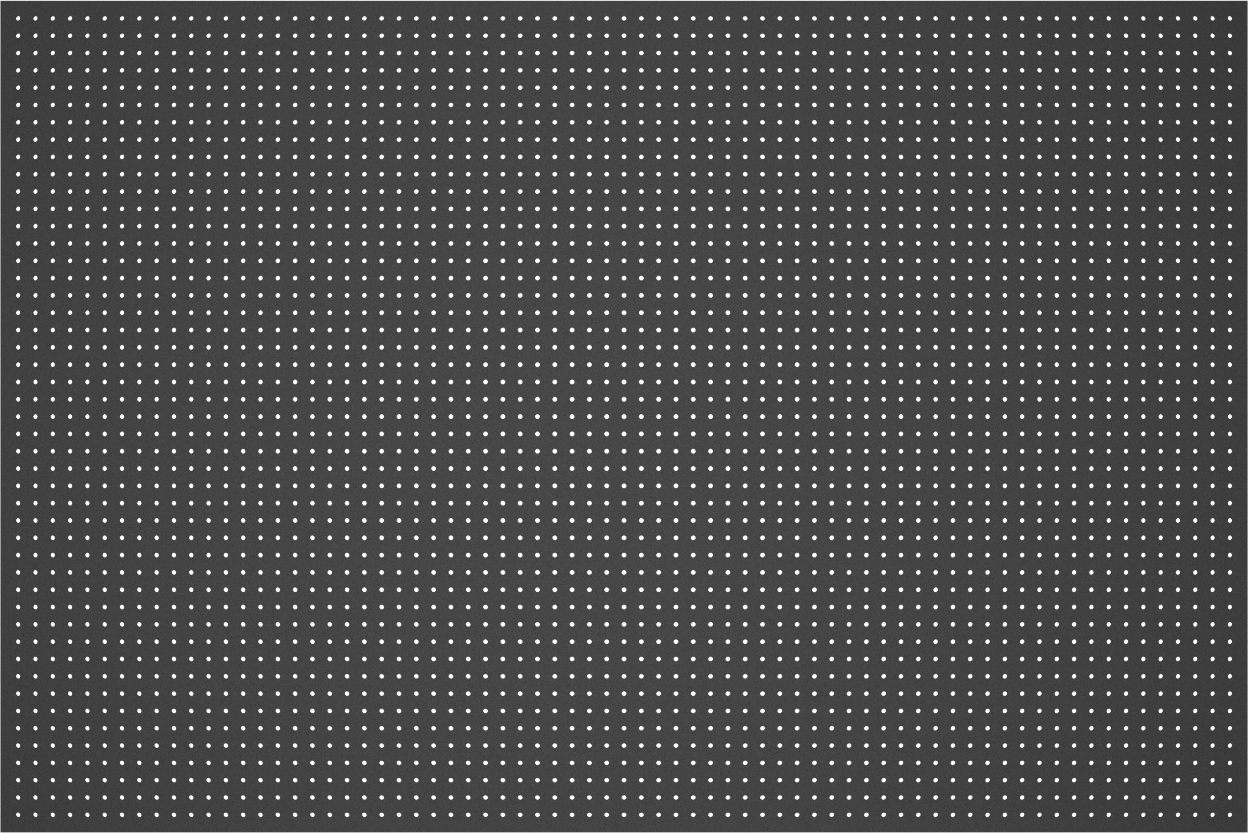 Siyah Plastik Delikli Pano, 9/32" Çaplı Delikler, 72" x 48" — 72", Plastik, 48"