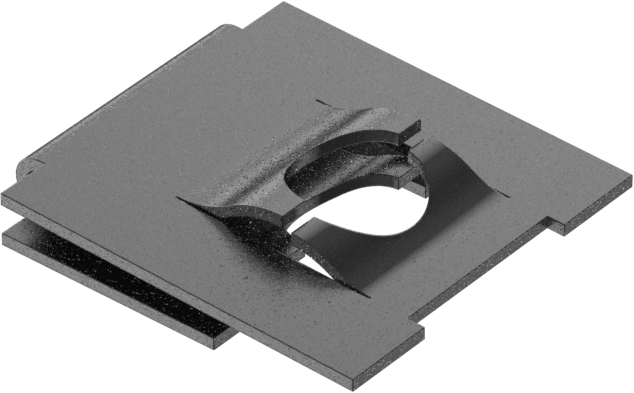 Siyah Fosfat Kaplı Çelik Klipsli Somunlar, Düşük Profilli, 1/4" Vida, 0.031" - 0.062" Panel Kalınlığı