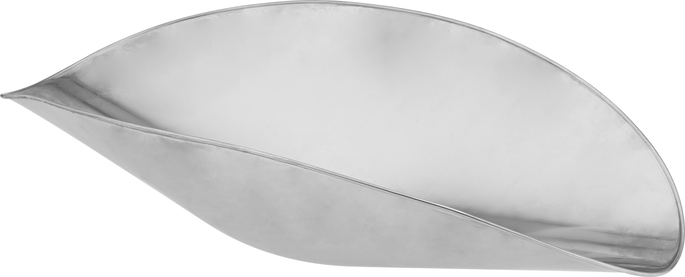Tartım Kepçesi, 21" Uzunluk x 11" Genişlik x 5-1/2" Yükseklik — Paslanmaz Çelik, 5 1⁄2", Pürüzsüz